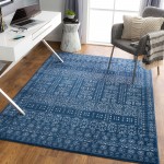 Surya Cesar Rug 5'3" X 7' - Navy & Blue