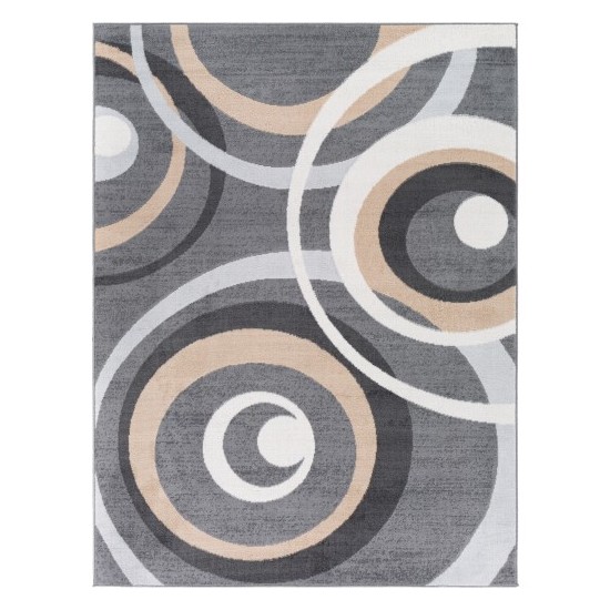 Surya Cesar Rug 5'3" X 7' - Charcoal & Navy