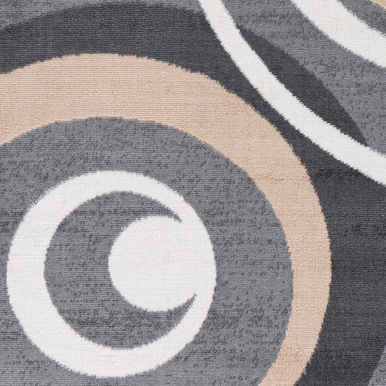 Surya Cesar Rug 5'3" X 7' - Charcoal & Navy