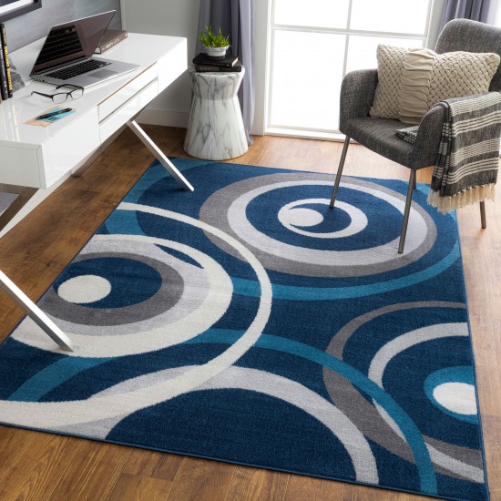 Surya Cesar Rug 5'3" X 7' - Navy, Blue