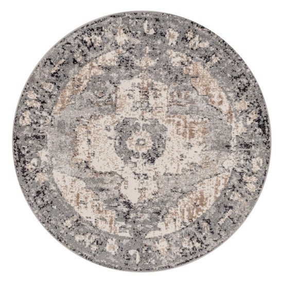 Surya Chelsea Charcoal Rug 5'3" Round