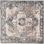 Surya Chelsea Charcoal Rug 5'3" Square