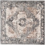 Surya Chelsea Charcoal Rug 6'7" Square