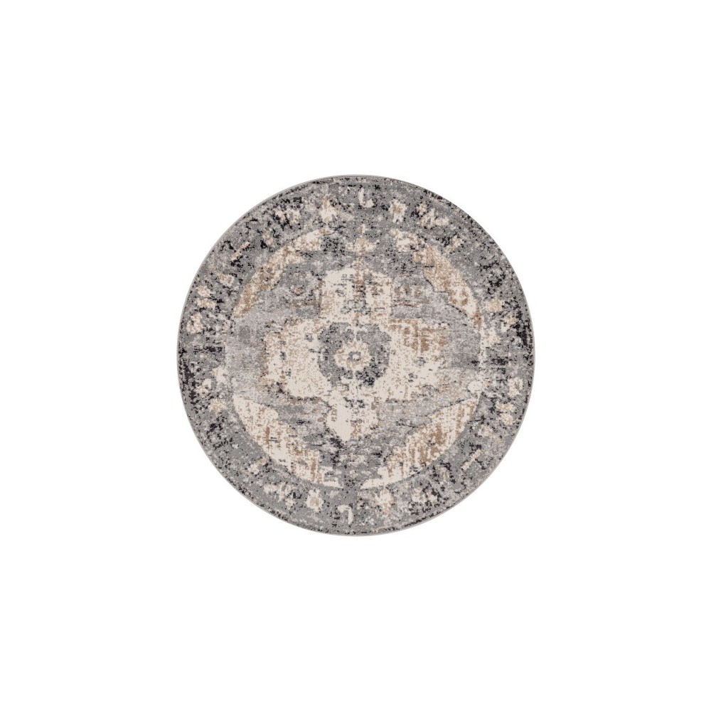 Surya Chelsea Charcoal Rug 7'10" Round