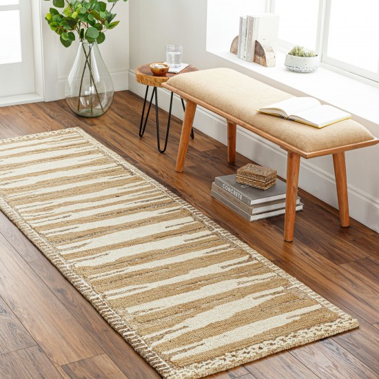 Surya Cherokee Tan Rug 2'6" X 8'