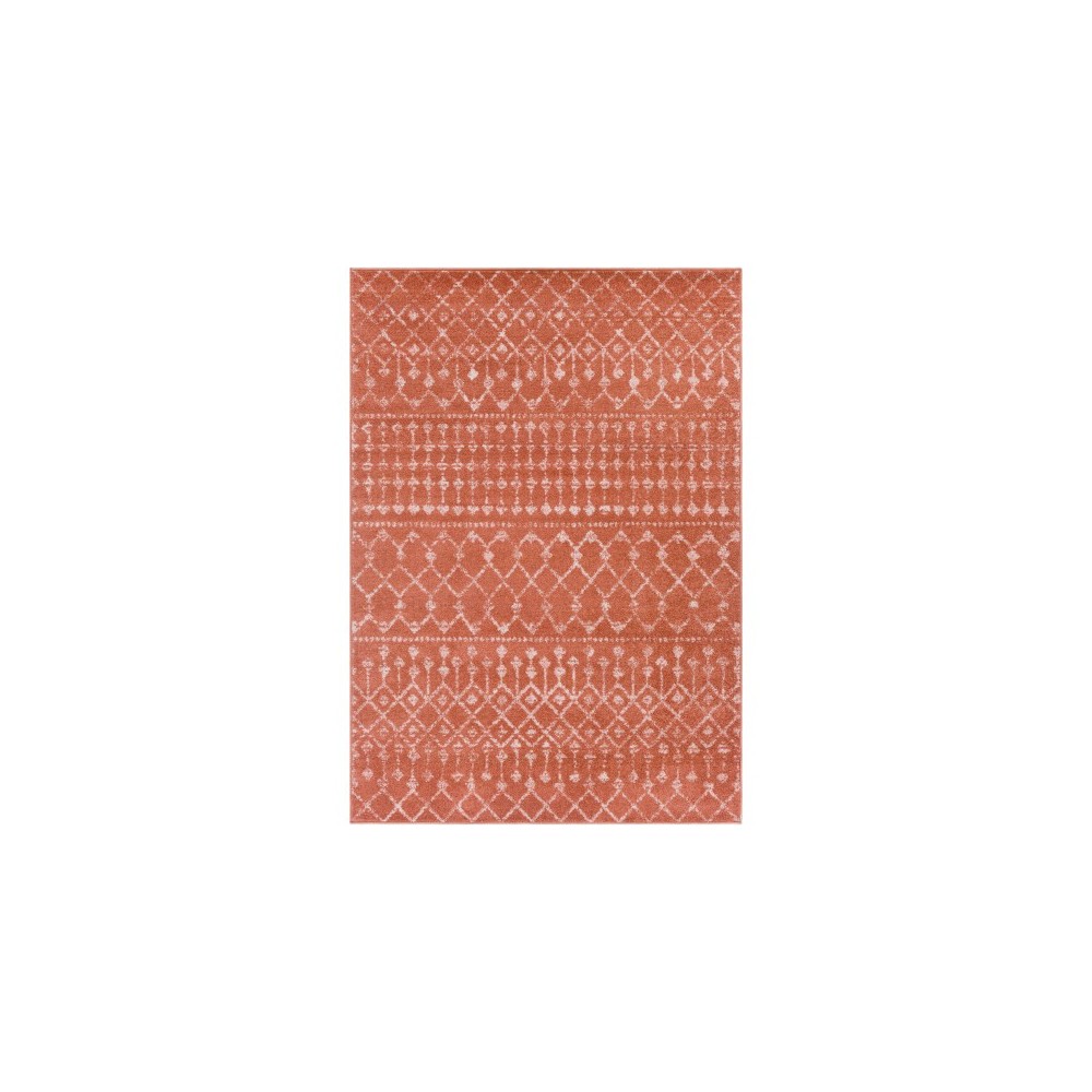 Surya Chester Rug 5'3" X 7'3" - Brick Red, Dusty Coral