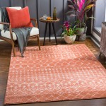 Surya Chester Rug 5'3" X 7'3" - Brick Red, Dusty Coral