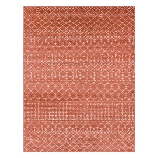 Surya Chester Rug 7'10" X 10'3" - Brick Red, Dusty Coral