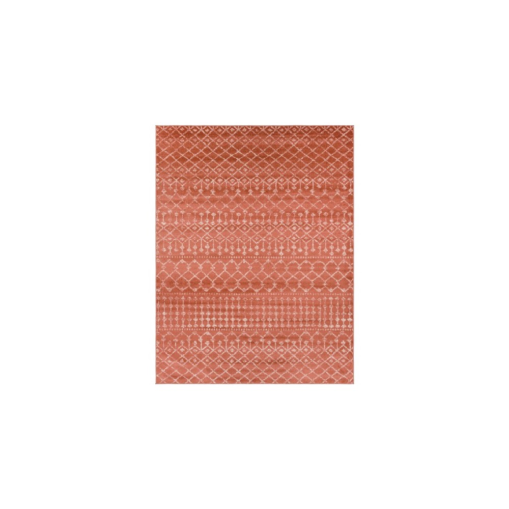 Surya Chester Rug 7'10" X 10'3" - Brick Red, Dusty Coral