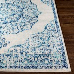 Surya Chester Rug 6'7" X 9' - Blue, Light Blue