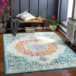 Surya Chester Light Blue Rug 6'7" X 9'