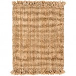 Surya Chunky Naturals Light Brown Rug 2'6" X 10'