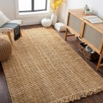 Surya Chunky Naturals Light Brown Rug 2'6" X 10'