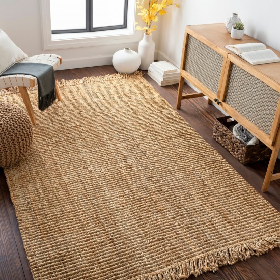 Surya Chunky Naturals Light Brown Rug 2'6" X 12'