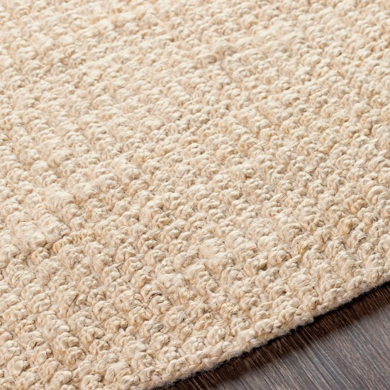 Surya Chunky Naturals Cream Rug 2'6" X 12'