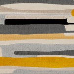 Surya City Rug 6'7" X 9' - Mustard, Black