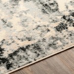 Surya City Light Rug 5'3" X 7'3" (Black, Gray)