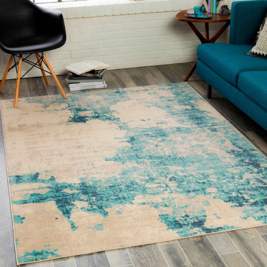 Surya City Light Aqua Rug 5'3" X 7'3"