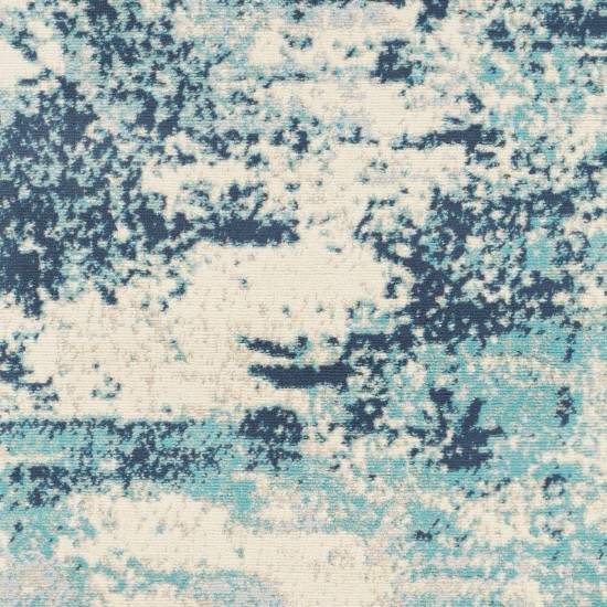 Surya City Light Rug 5'3" X 7'3" - Navy, Aqua