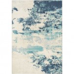 Surya City Light Rug 6'7" X 9' - Navy, Aqua