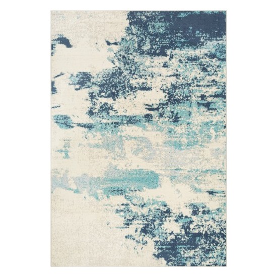 Surya City Light Rug 6'7" X 9' - Navy, Aqua