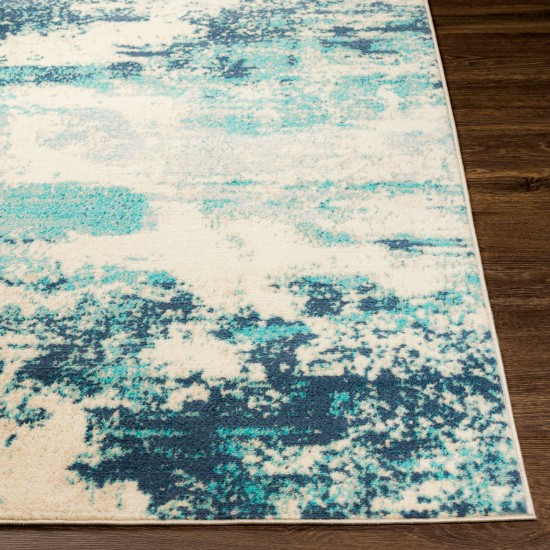 Surya City Light Rug 6'7" X 9' - Navy, Aqua