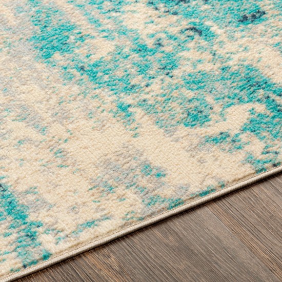 Surya City Light Rug 6'7" X 9' - Navy, Aqua