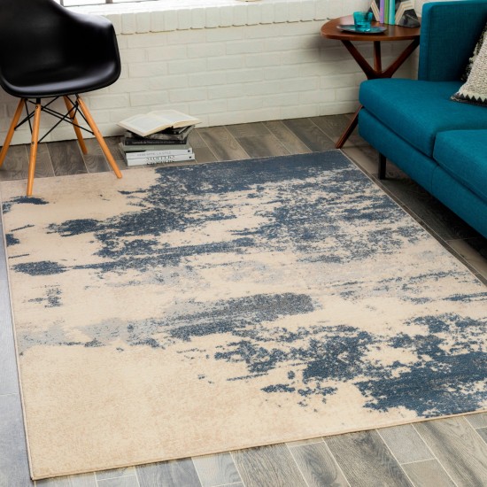 Surya City Light Rug 5'3" X 7'3" - Navy, Gray