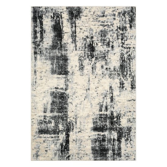 Surya City Light Rug 6'7" X 9' (Black, Gray)