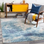 Surya City Light Dark Blue Rug 7'10" X 10'