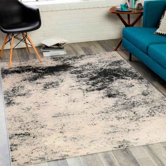 Surya City Light Rug 5'3" X 7'3" - Black, Gray