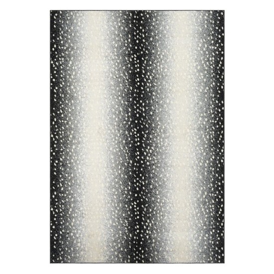 Surya City Light Black Rug 5'3" X 7'3"