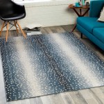 Surya City Light Navy Rug 5'3" X 7'3"