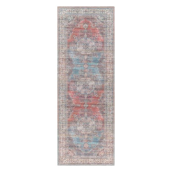 Surya Cobb Rug 2'7" X 10' - Blue, Light Blue