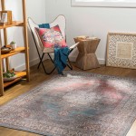 Surya Cobb Rug 6'7" X 9' - Blue, Light Blue