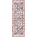 Surya Cobb Rug 2'7" X 12' - Red, Denim