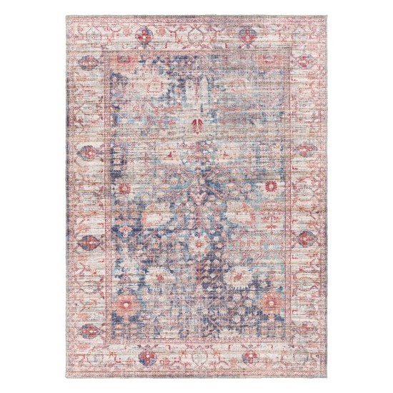 Surya Cobb Rug 5'3" X 7'3" - Red, Denim