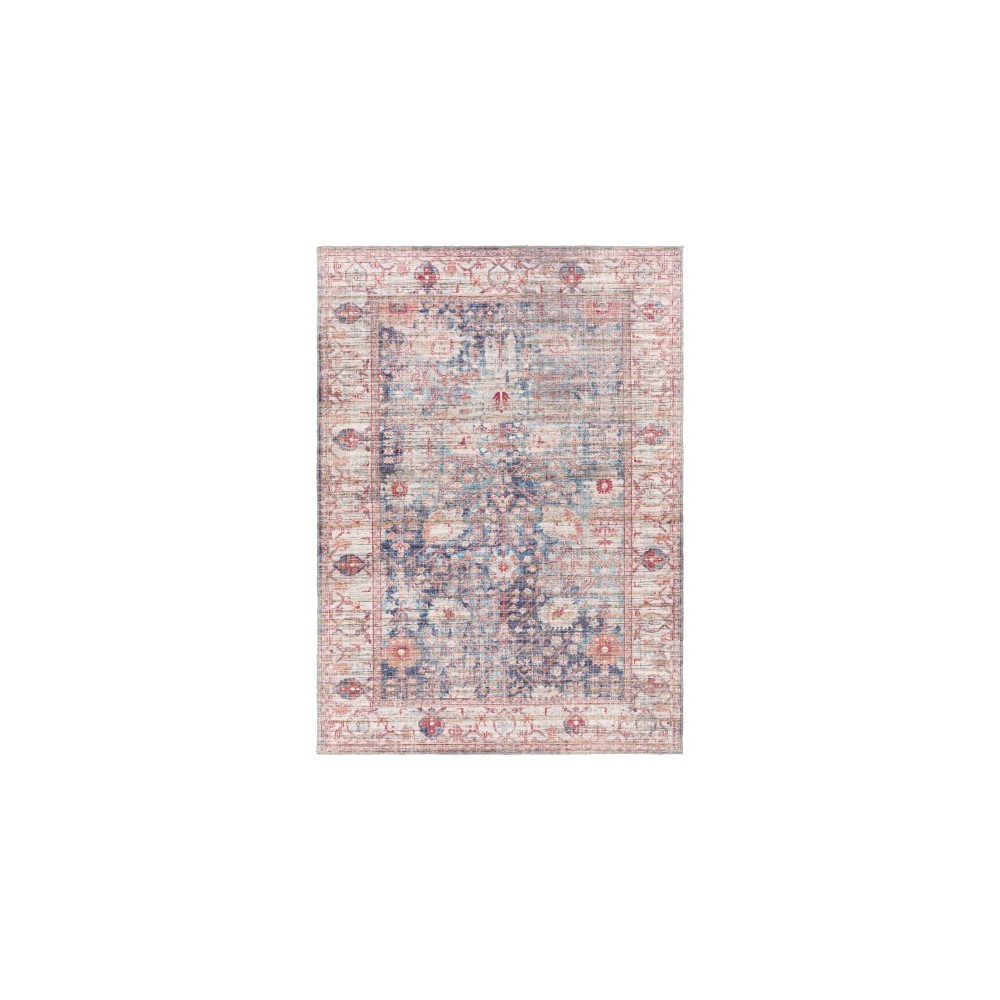 Surya Cobb Rug 5'3" X 7'3" - Red, Denim