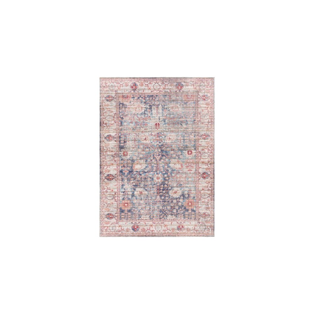 Surya Cobb Rug 6'7" X 9' - Red, Denim Surya Cobb Rug 6'7" X 9' - Red, Denim