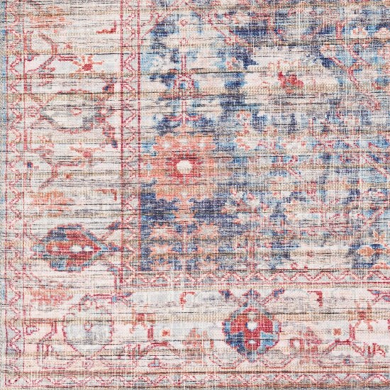 Surya Cobb Rug 6'7" X 9' - Red, Denim