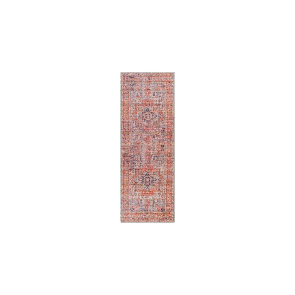 Surya Cobb Red Rug 2'7" X 7'3" Surya Cobb Red Rug 2'7" X 7'3"