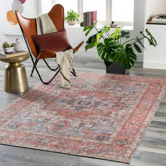 Surya Cobb Red Rug 5'3" X 7'3"