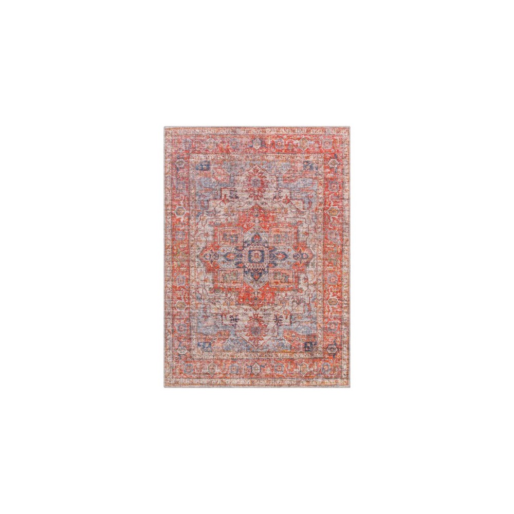 Surya Cobb Red Rug 6'7" X 9' Surya Cobb Red Rug 6'7" X 9'