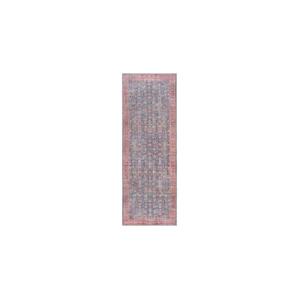 Surya Cobb Rug 2'7" X 7'3" - Blue, Red