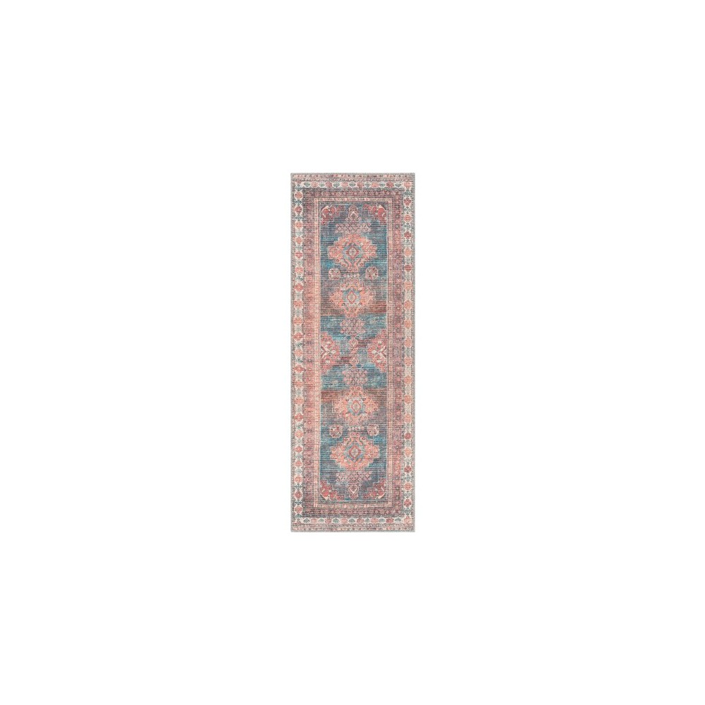 Surya Colin Blue Rug 2'7" X 7'3" Surya Colin Blue Rug 2'7" X 7'3"