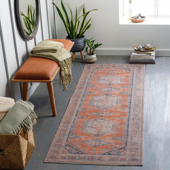 Surya Colin Burnt Orange Rug 2'7" X 7'3"