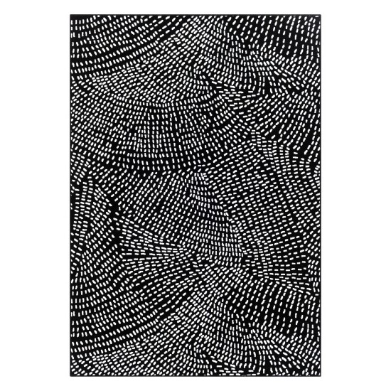 Surya Contempo Rug 5'3" X 7'7" (Black & White)