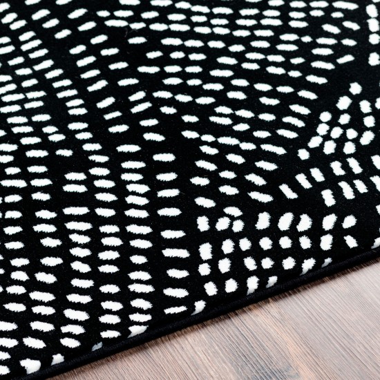 Surya Contempo Rug 7'10" Round (Black & White)