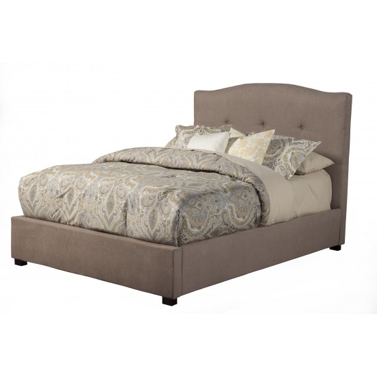 Alpine Furniture Amanda Full Tufted Upholstered Bed, Haskett/Jute