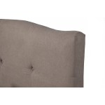 Alpine Furniture Amanda Full Tufted Upholstered Bed, Haskett/Jute